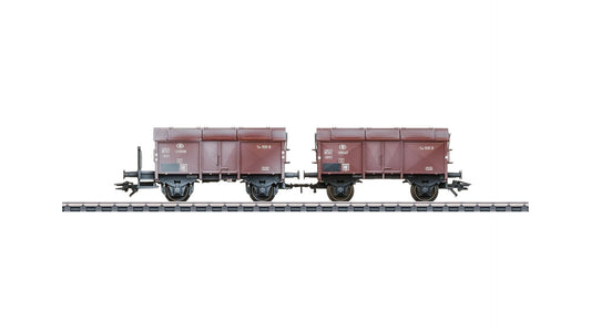 Marklin 46018 Pair of Gondolas with Hinged Covers