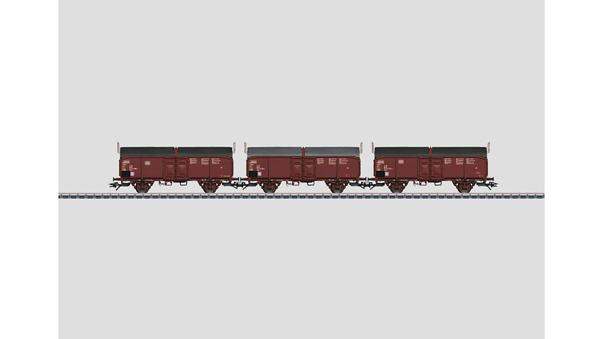 Marklin 46195 Set with 3 Type Tcms 850 Sliding Roof Cars