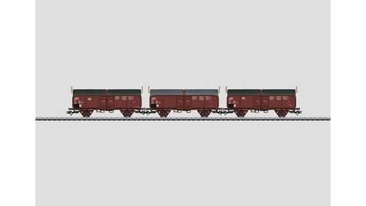 Marklin 46195 Set with 3 Type Tcms 850 Sliding Roof Cars
