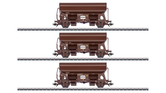 Marklin 46334 Set of Type Tds Dump Cars with Hinged Roofs