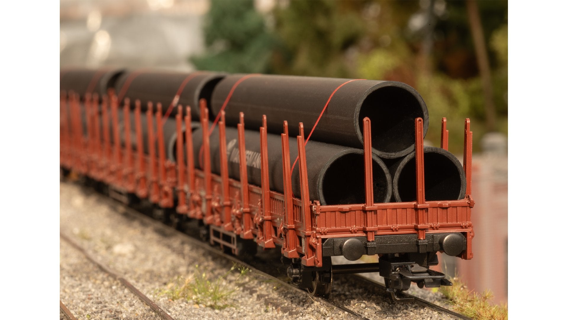 Marklin 46563 Stake Car Set 1 Loaded with Steel Pipes