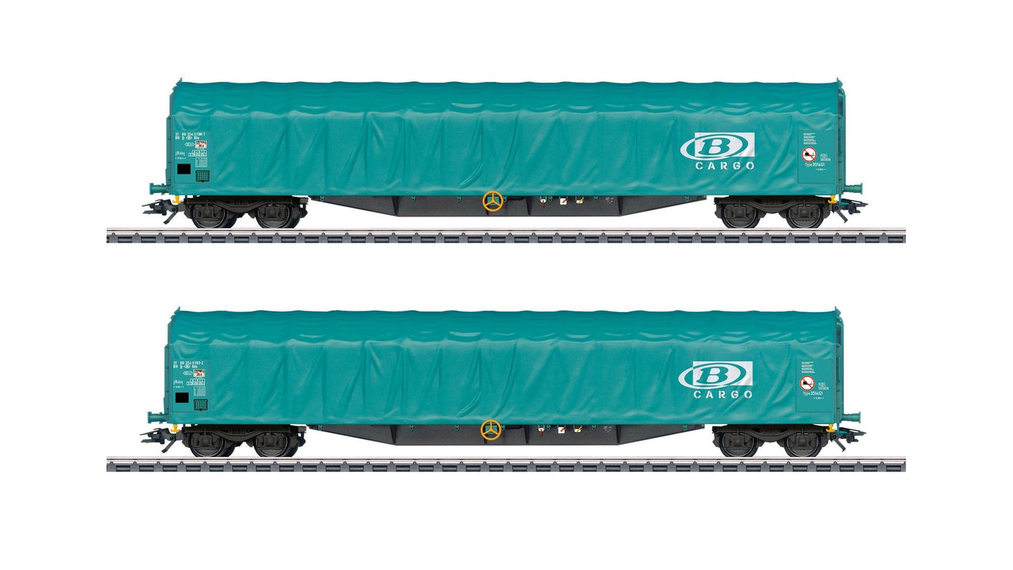 Marklin 47164 SNCB Sliding Tarp Car Set