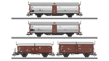 Marklin 47301 Type Tbes t 66 Sliding Roof and Sliding Wall Car Set