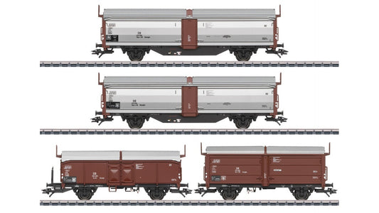 Marklin 47301 Type Tbes t 66 Sliding Roof and Sliding Wall Car Set