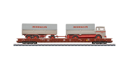Marklin 47412 Type Saadkms Depressed-Floor Flat Car