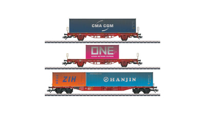 Marklin 47580 Type Lgs 580 Container Transport Car Set