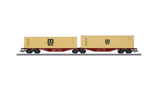 Marklin 47816 Type Sggrss 80 Double Container Transport Car