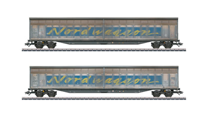 Marklin 48065 Transwaggon Sliding Wall Boxcar Set