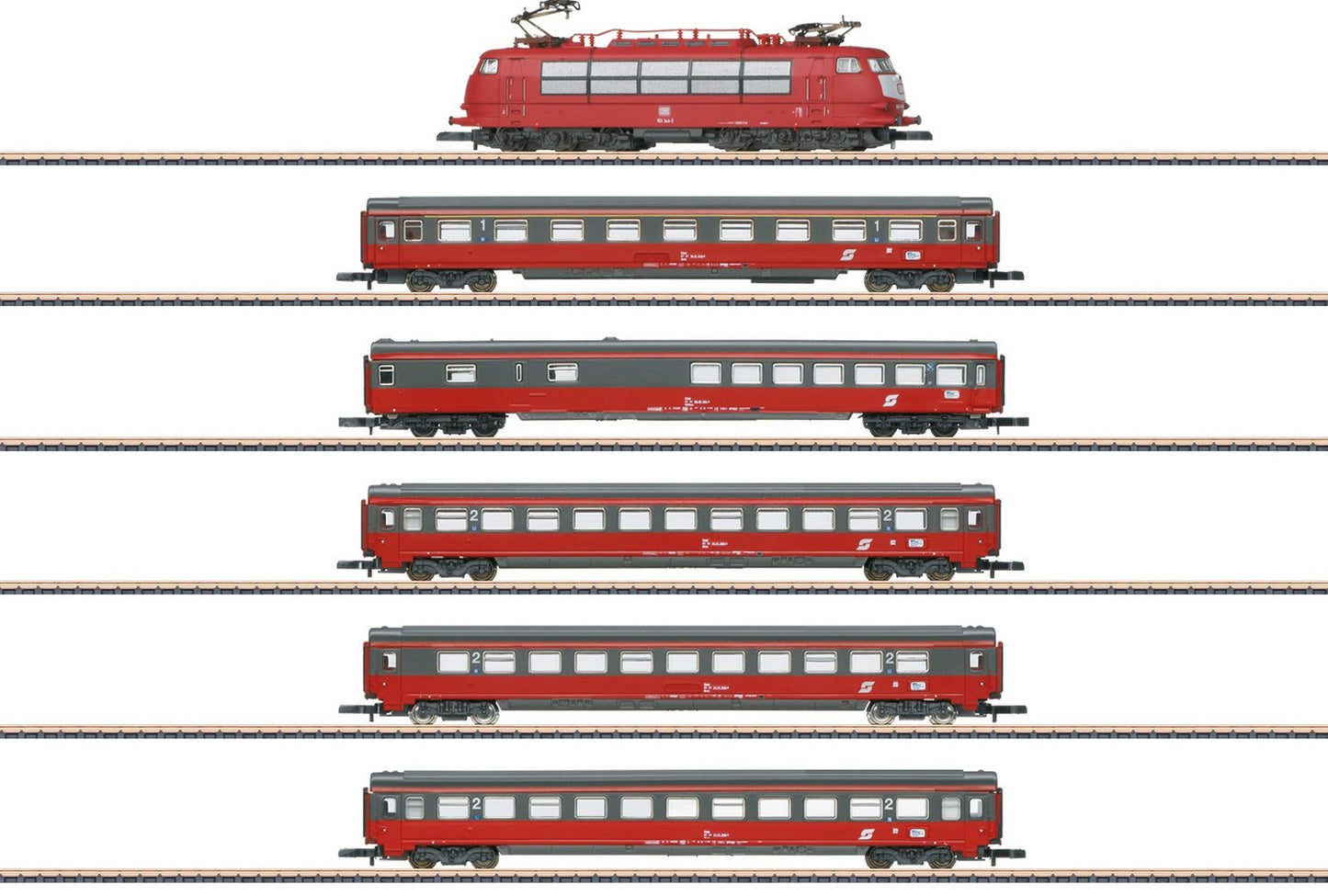 Marklin 81282 OBB/DB AG EC "Mozart" Tr. St.