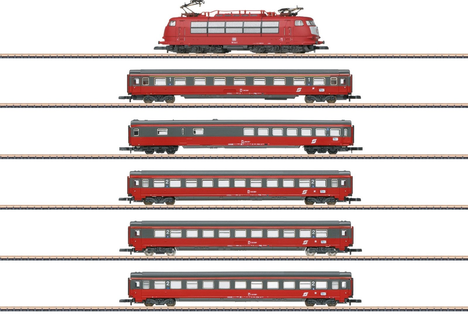 Marklin 81282 OBB/DB AG EC "Mozart" Tr. St.
