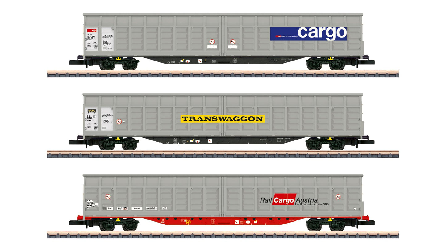 Marklin 82418 Sliding Wall Boxcar Set EP VI