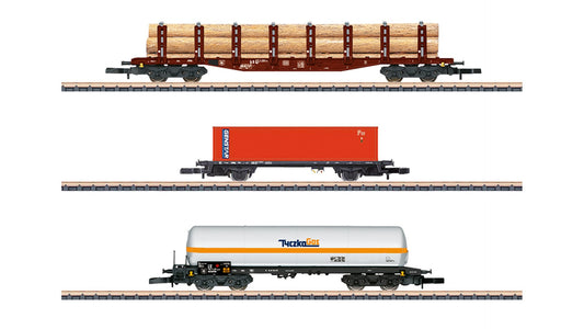 Marklin 82596 Freight Car Set with Mixed Loads