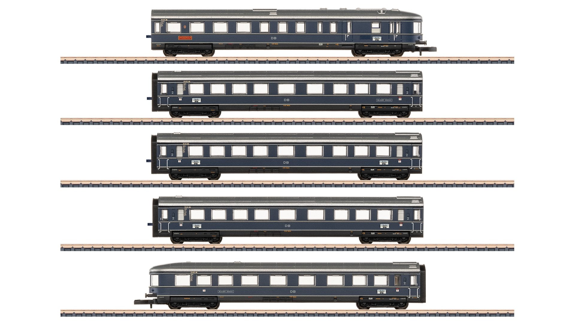Marklin 87615 “Blauer Enzian” (Blue Gentian) “F-Zug” Car Set
