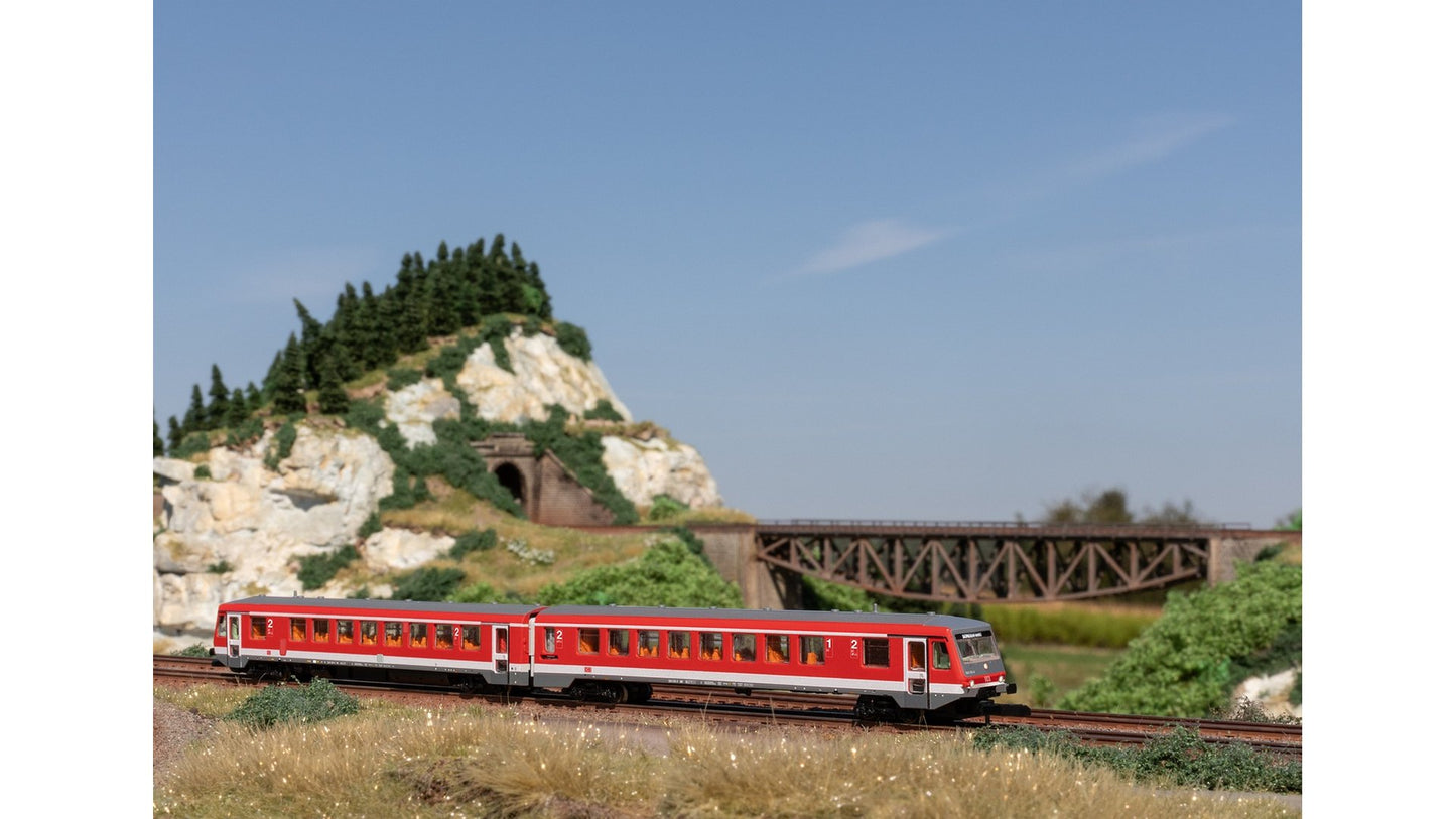 Marklin 88700 Class 628.2 Diesel Powered Rail Car with a Class 928.2 Cab Control Car