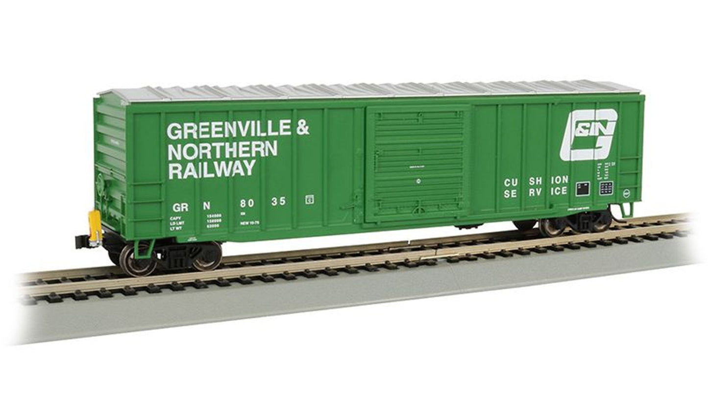 Bachmann 14905 50 Outside Braced Box Car With Fred Greenville And Northern