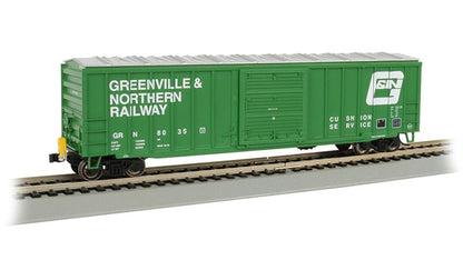 Bachmann 14905 50 Outside Braced Box Car With Fred Greenville And Northern