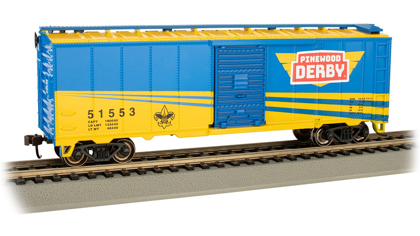 Bachmann 16007 40ft Box PINEWOOD DERBY BOY SCOUTS of AMERICA
