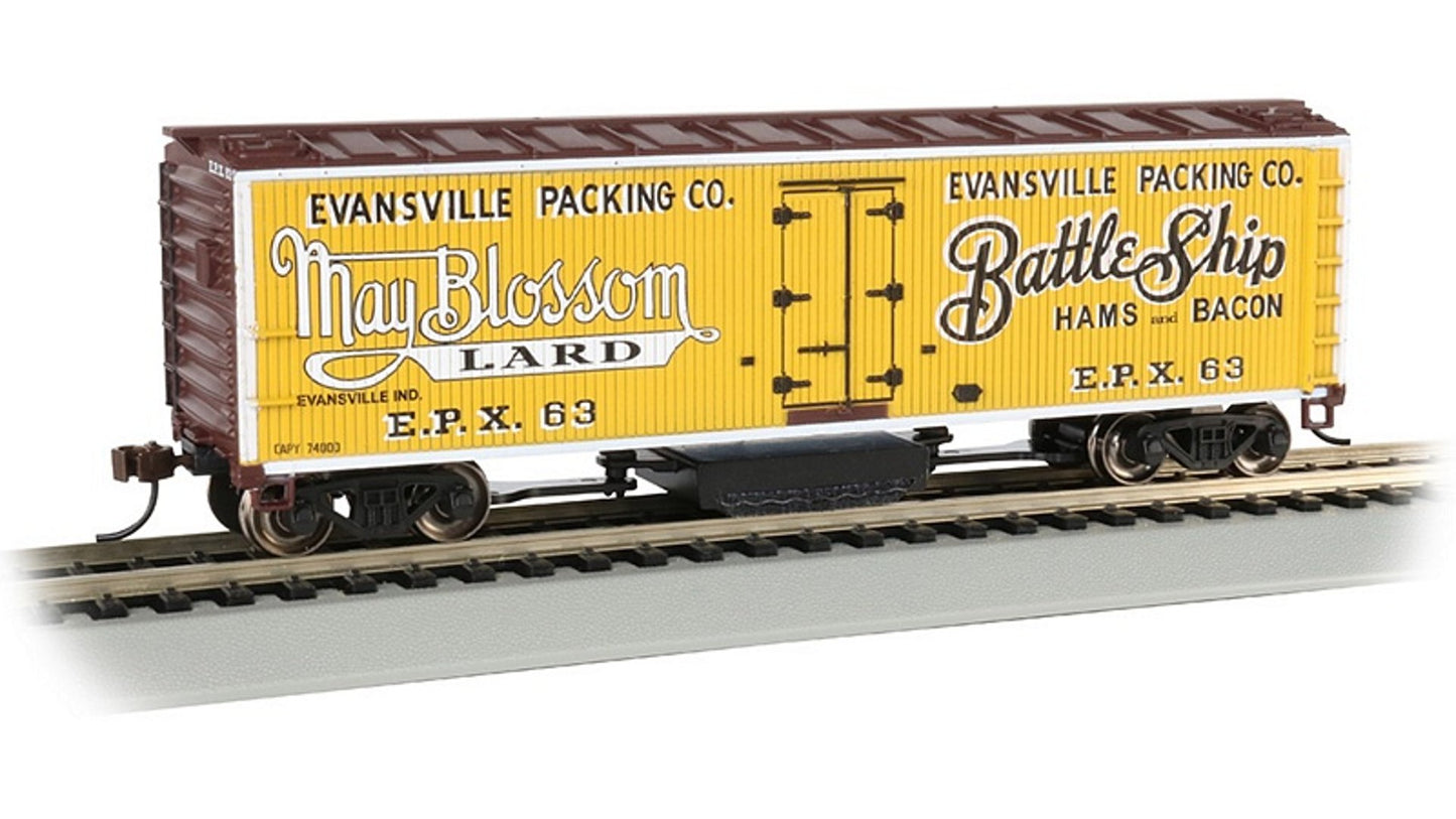 Bachmann 16332 Evansville Packing Track Cleaning 40ft Wood Side Reefer