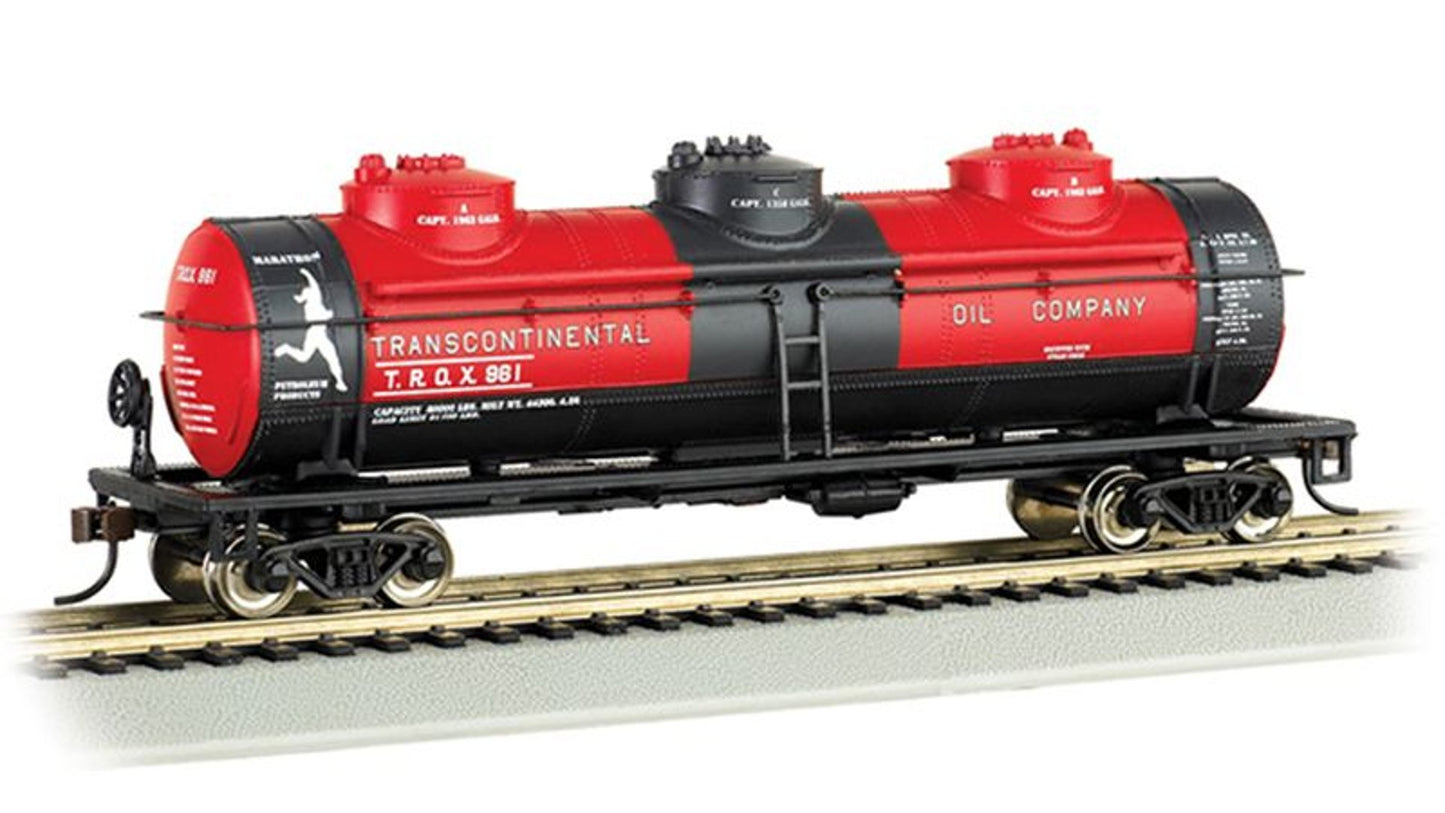 Bachmann 17142 40 3 Dome Tank Transcontinental Oil No 961 HO