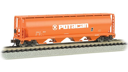 Bachmann 19157 Potacan 4 Bay Cylindrical Grain Hopper