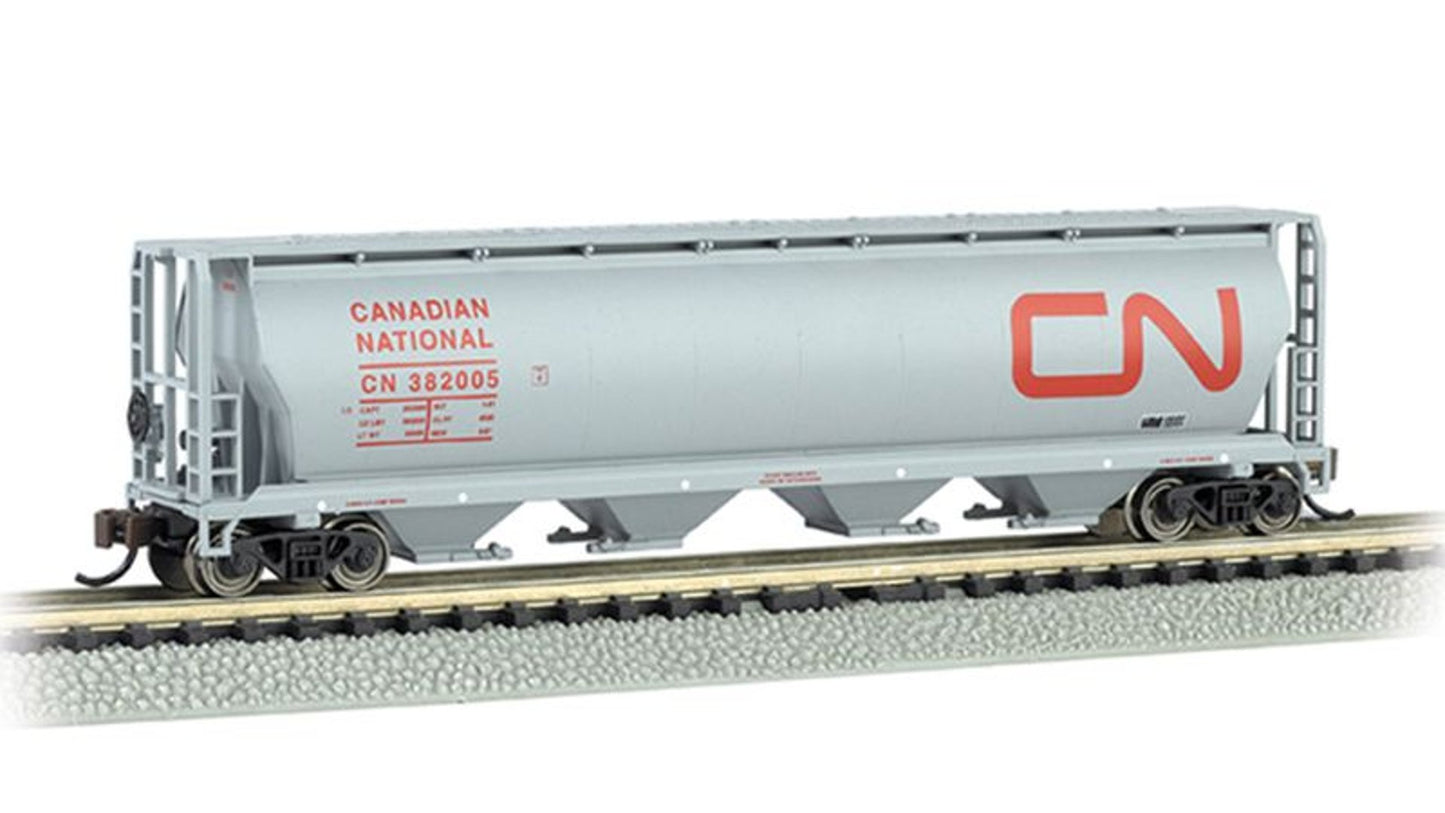 Bachmann 19163 Canadian National 4 Bay Cylindrical Grain Hopper