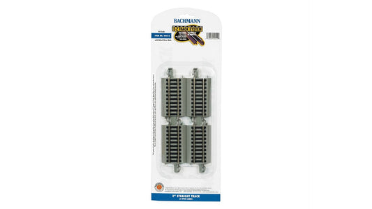Bachmann 44512 3 Straight N-S E-Z Track 4 HO