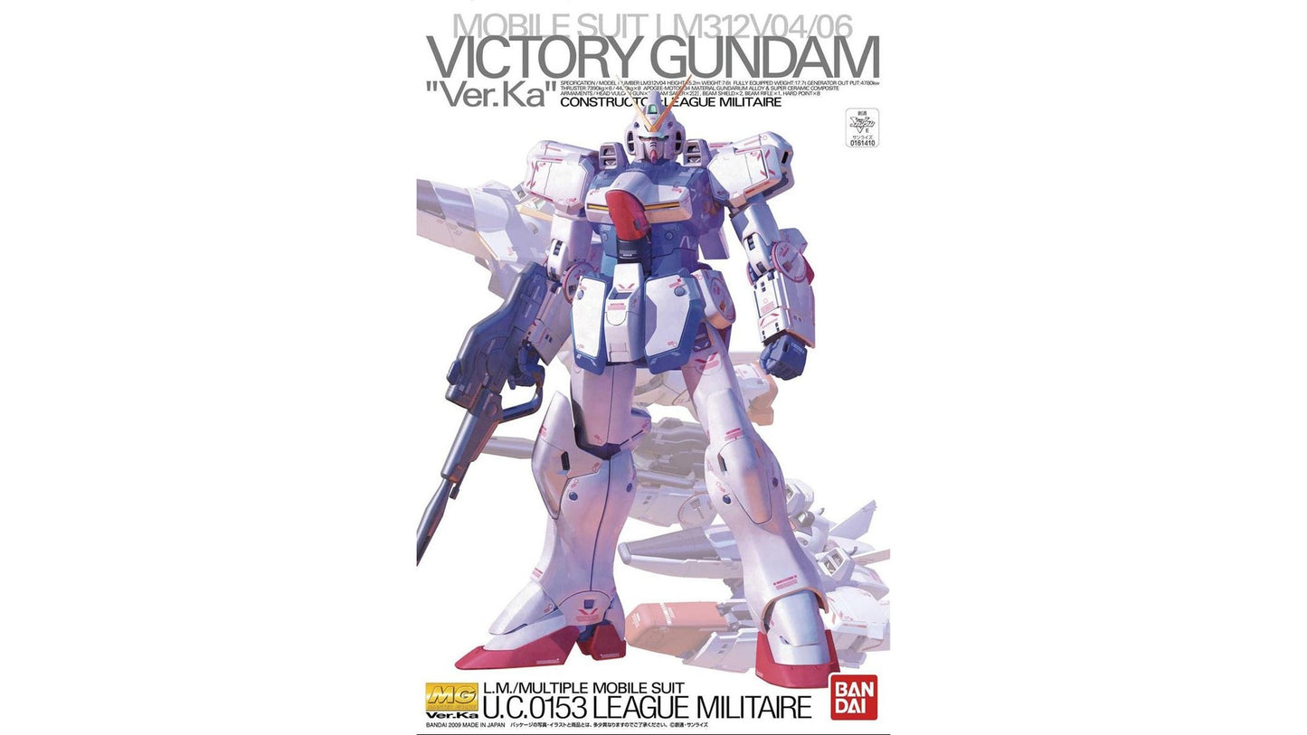 Bandai 2018300 MG 1/100 V Gundam Ver.Ka
