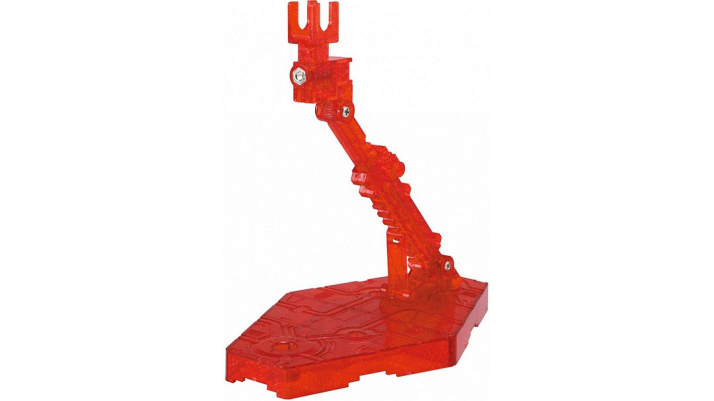 Bandai 2041661 Action Base No. 2 Display Stand Clear Red