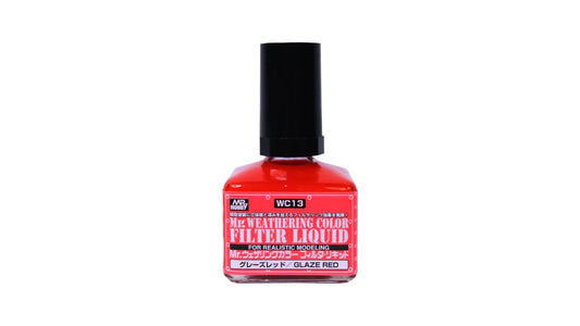 Bandai WC13 Mr Weathering Color Filter Liquid Glaze Red