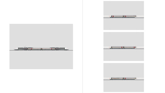 Marklin 37792 TGV Lyria train a grande vitesse high speed train — Complete 4-Piece Set