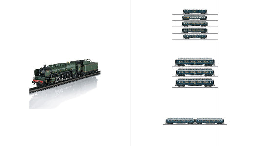 Marklin 39243 Express Train Steam Locomotive Series 13 EST — Complete 4-Piece Set