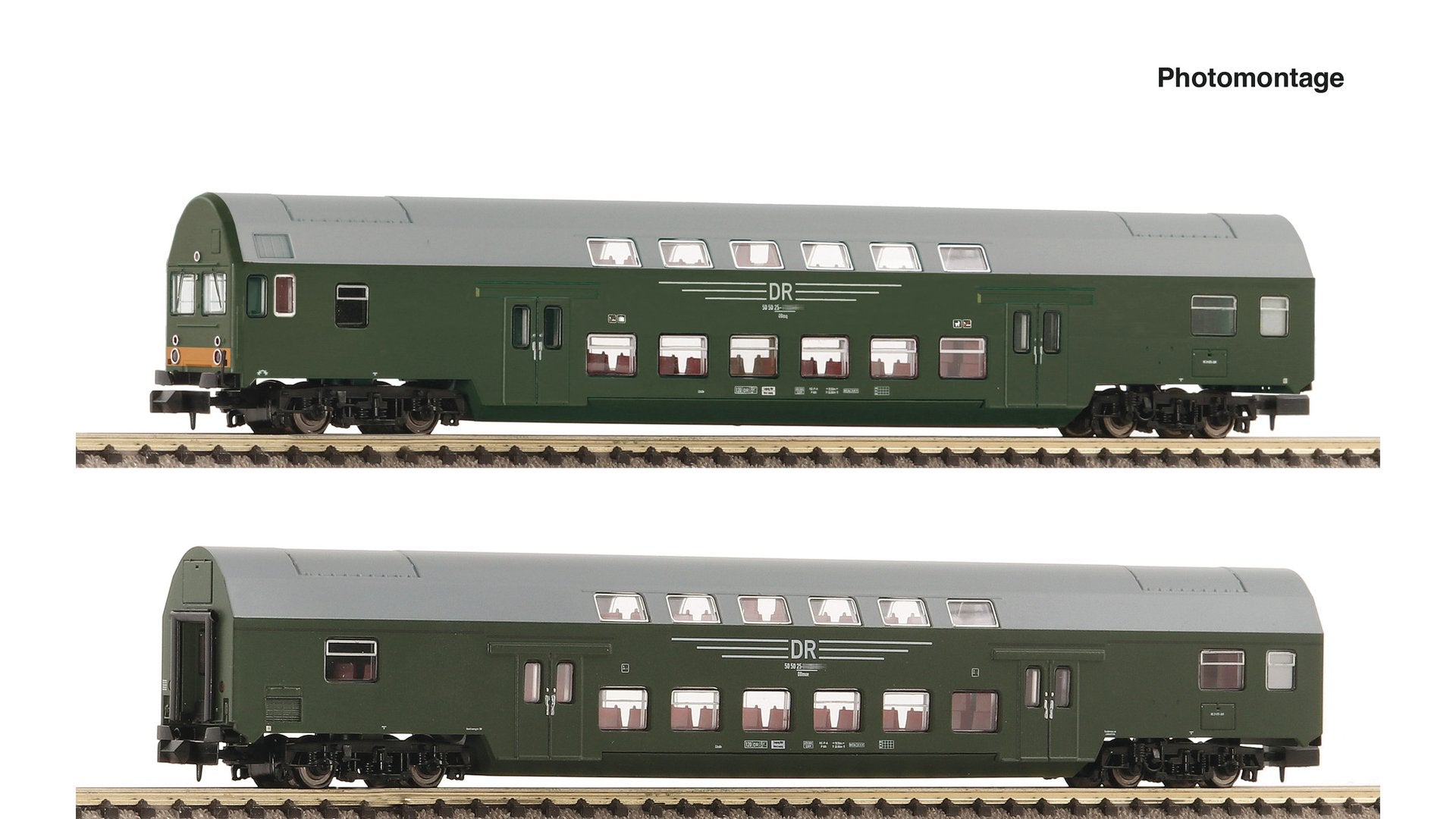 Fleischmann F6260041 2 pcs. Set 1: Double-decker coaches
