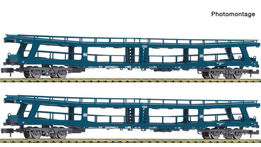 Fleischmann F6260066 2 piece set: Car carrier wagons,DB