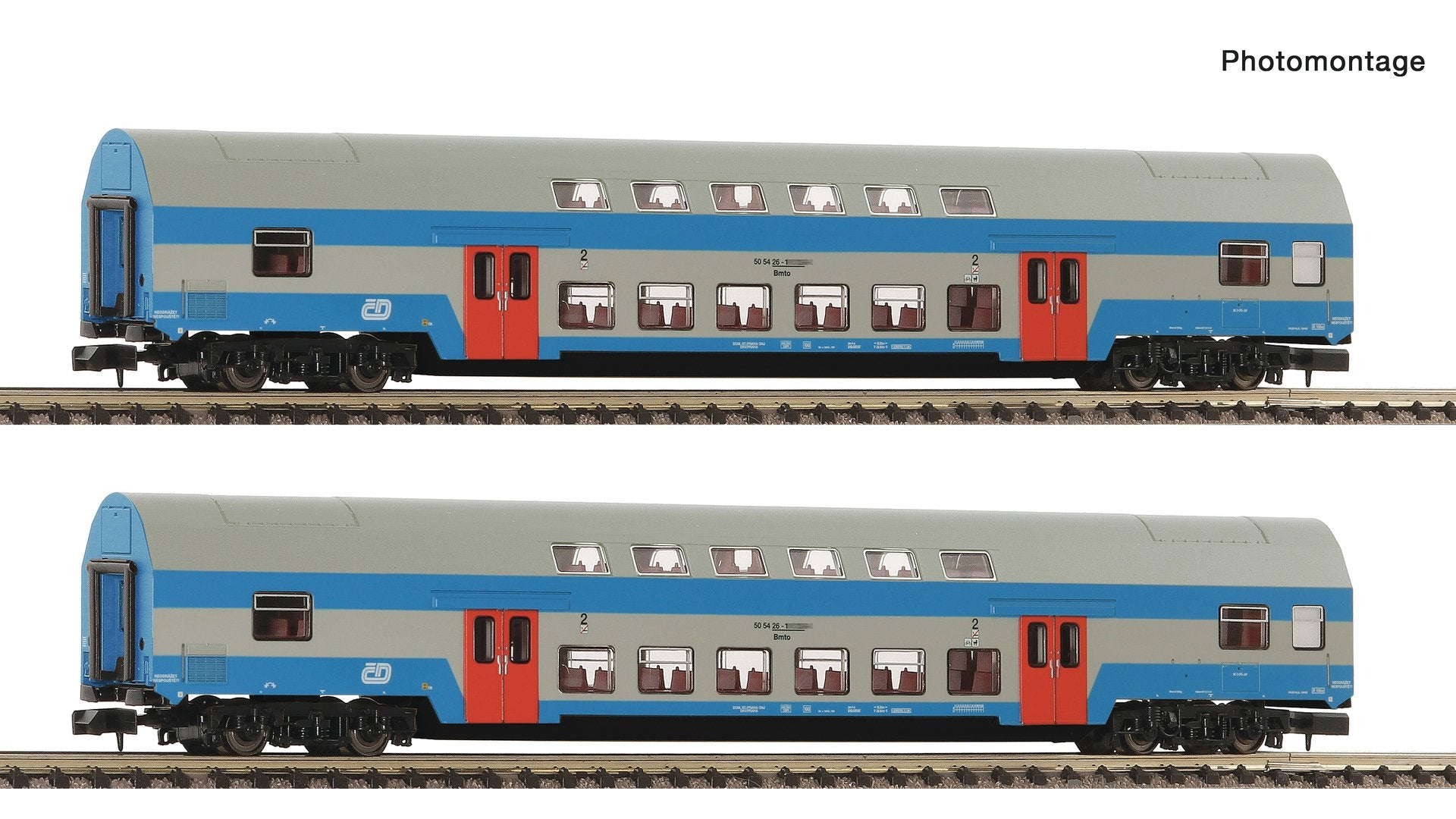 Fleischmann F6260093 2 piece set: Double-deck coaches, CD