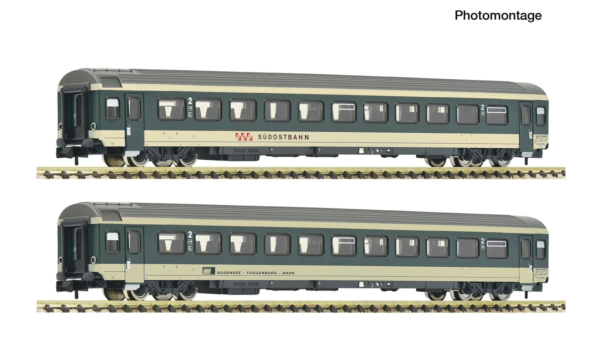 Fleischmann F6260095 2 piece set (1): Coaches, SOB/BT