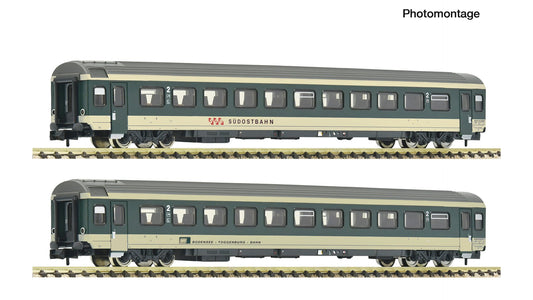 Fleischmann F6260095 2 piece set (1): Coaches, SOB/BT