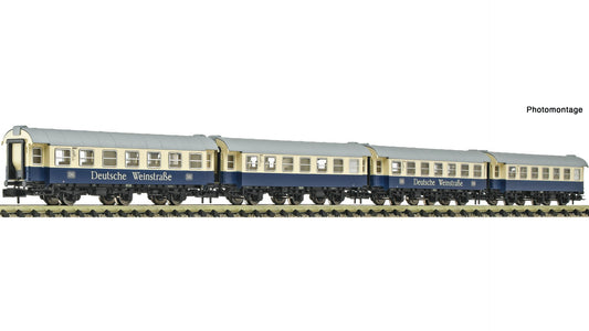 Fleischmann F6260098 4 piece set: "Deutsche Weinstraße" coaches, DB