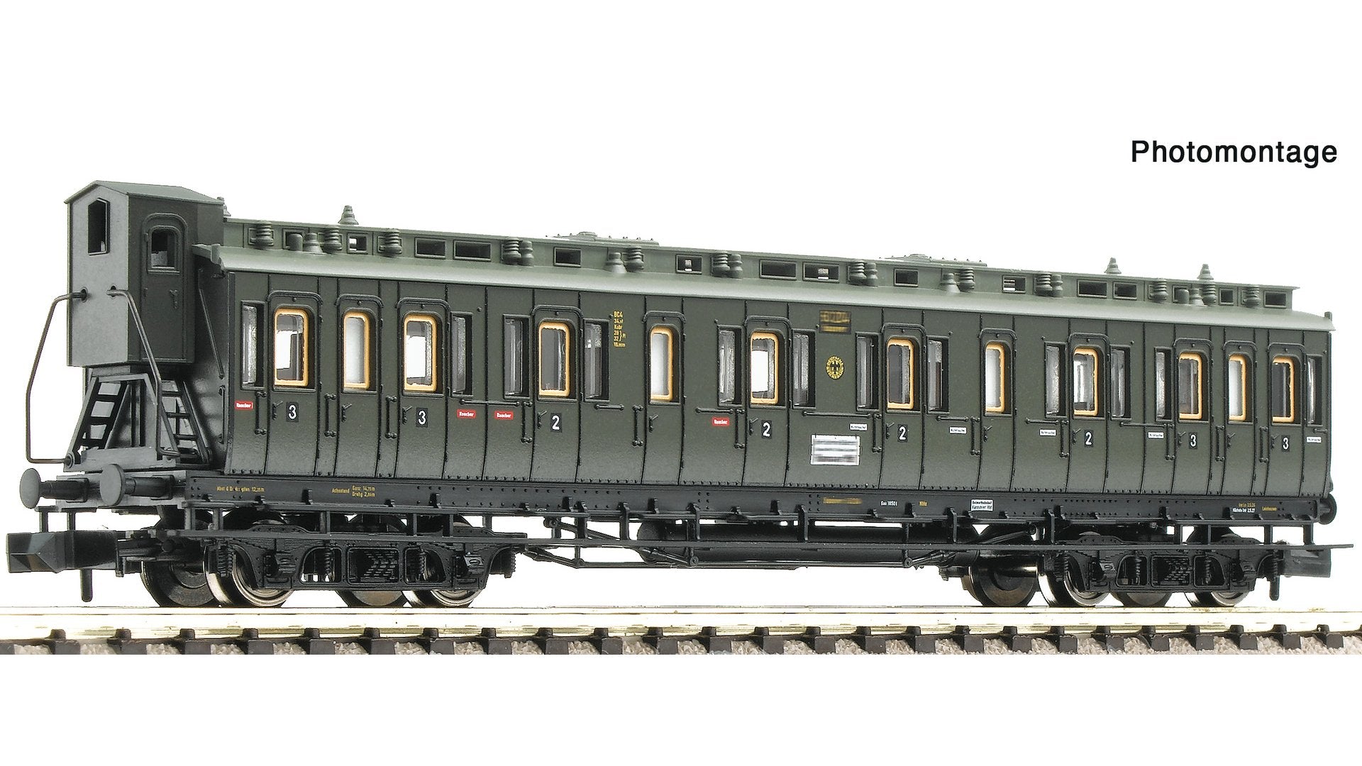 Fleischmann F6260100 2nd/3rd class compartment coach, DRG