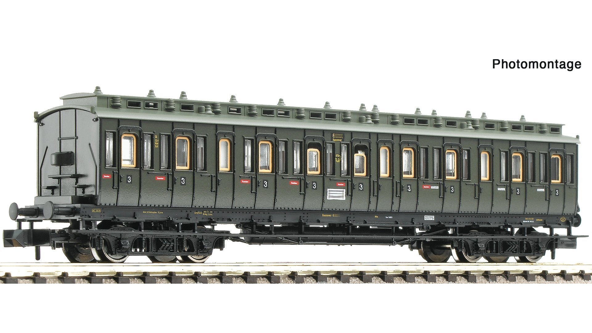 Fleischmann F6260101 3rd class compartment coach, DRG