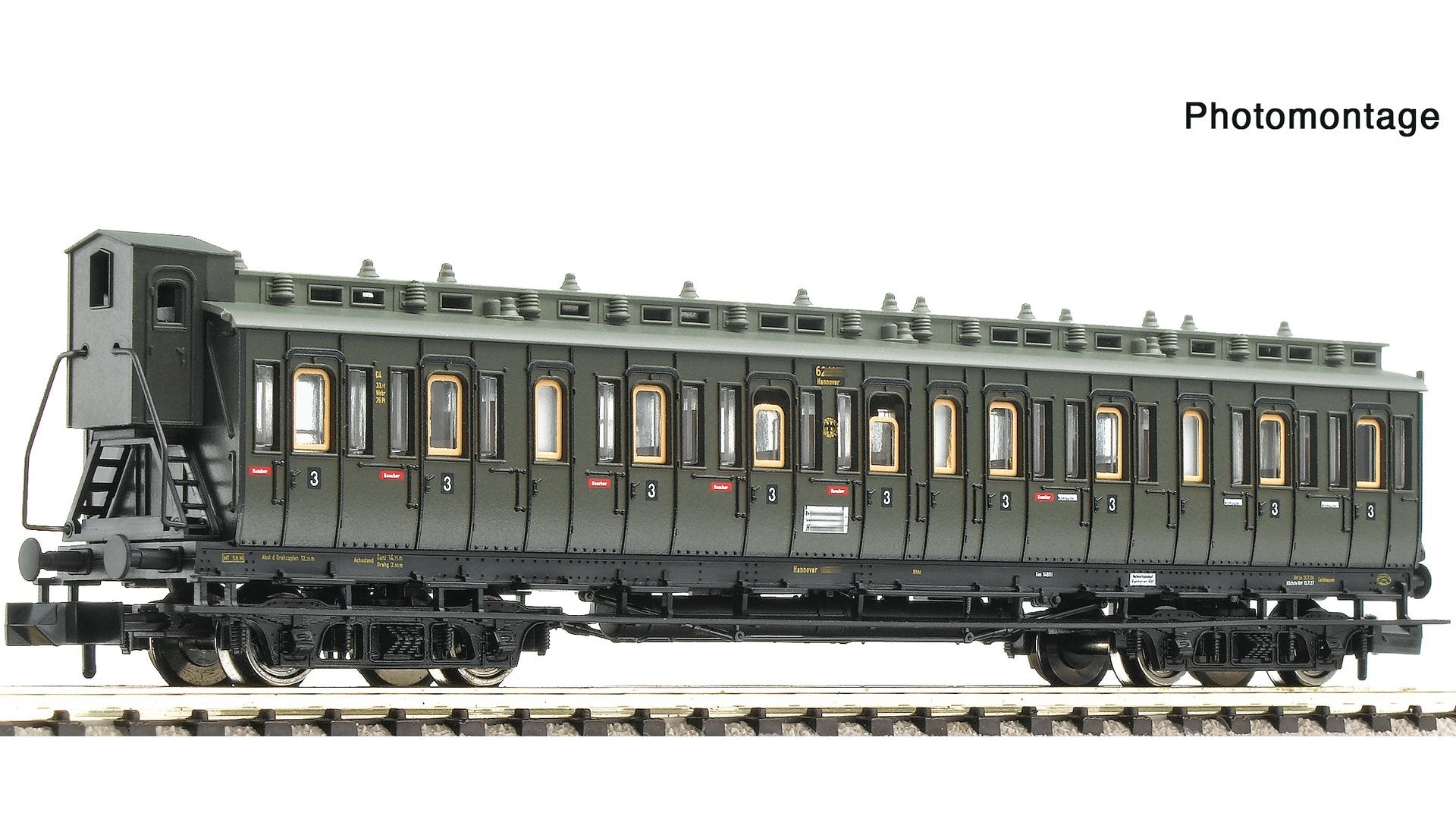 Fleischmann F6260102 3rd class compartment coach, DRG