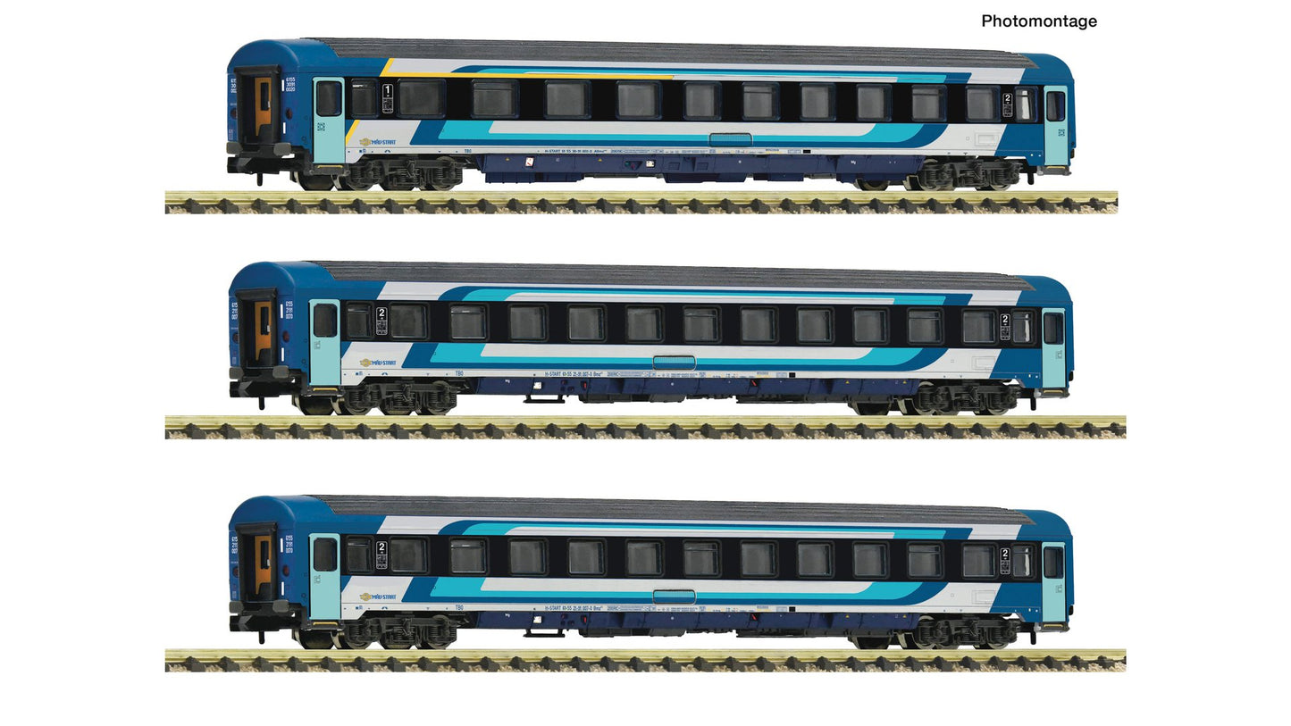 Fleischmann F6260104 3 piece set: Eurofima coaches, MAV