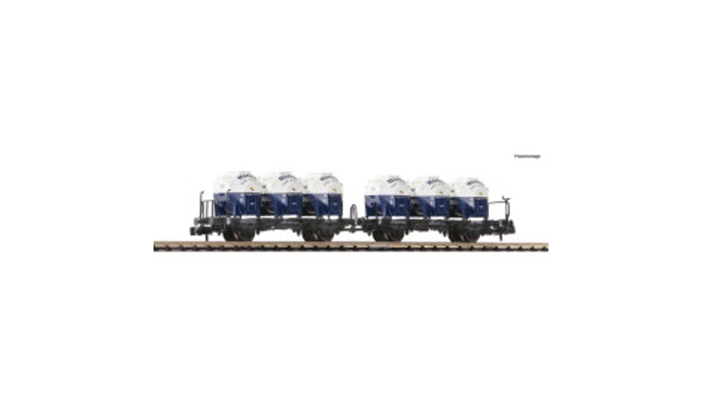 Fleischmann 6660046 Double Container Carrier Wagon Unit DB