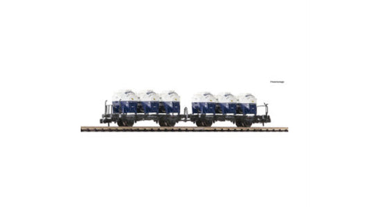 Fleischmann 6660046 Double Container Carrier Wagon Unit DB