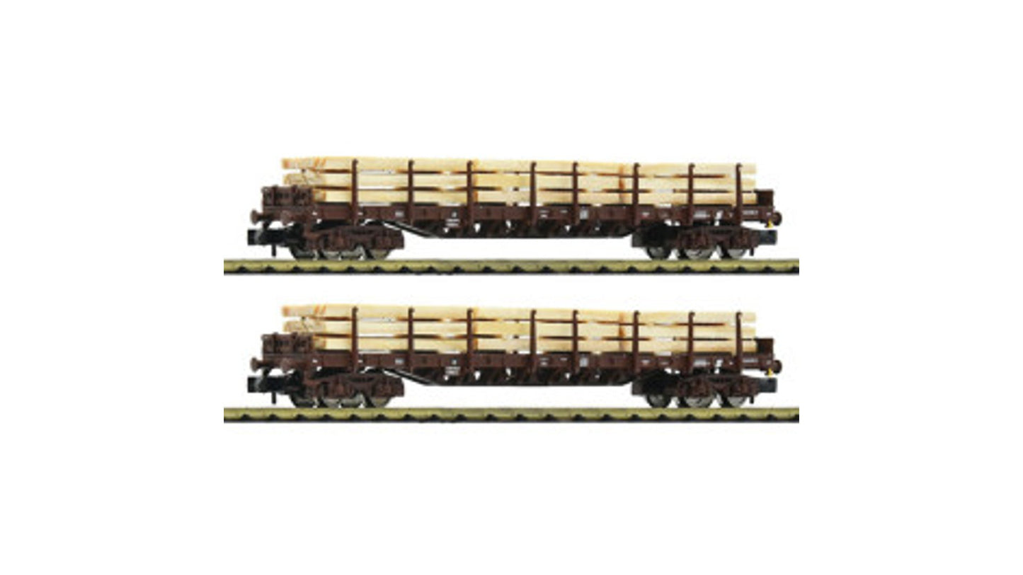Fleischmann 6660048 2-Piece Set Stake Wagons OBB DC