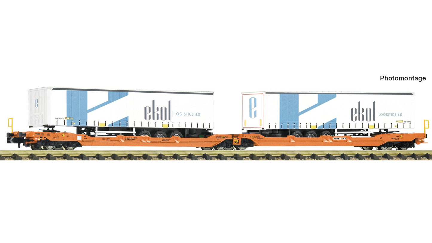 Fleischmann F6660104 Articulated double-pocket wagon T3000, Wascosa