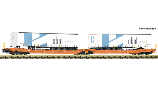 Fleischmann F6660104 Articulated double-pocket wagon T3000, Wascosa