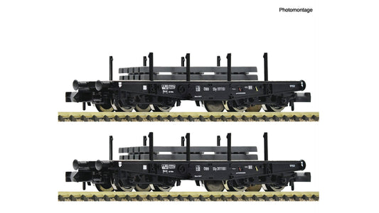 Fleischmann F6660134 2 piece set: Heavy-duty flat wagons, ÖBB