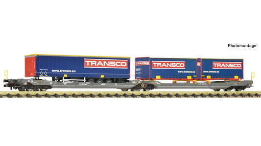Fleischmann F6660151 Articulated double-pocket wagon T3000e, HUPAC