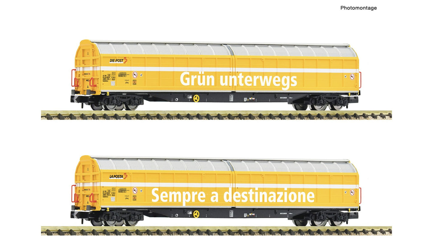 Fleischmann F6660155 2 piece set: Large-capacity sliding wall wagons, Wascosa