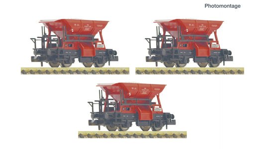 Fleischmann F6660159 3 piece set: Ballast wagons, DB